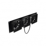 LinkedPRO Ventilador para Rack con 3 Abanicos, 120mm, Negro