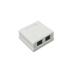 LinkedPRO Caja de Pared LP-WP-09 Cat5e, 2x RJ-11, Blanco