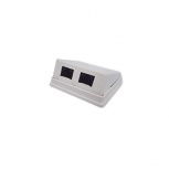 LinkedPRO Caja de Pared LP-WP-12 UTP Cat5e, 2x RJ-45, Blanco