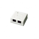 LinkedPRO Caja de Pared LP-WP-6035 UTP Cat5e, 2x RJ-45, Blanco