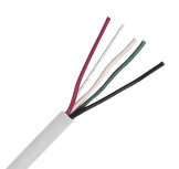 LinkedPRO Bobina de Cable para Alarma, 4 x 22 AWG, 305 Metros, Blanco