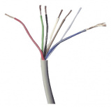 LinkedPRO Bobina de Cable para Alarma, 6 x 18 AWG, 305 Metros, Blanco