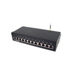 LinkedPRO Panel de Parcheo Cat5e STP, 12 Puertos, 1U, Negro