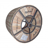 LinkedPRO Bobina de Cable Fibra Óptica Aérea, Monomodo, 48 Hilos, 4Km, Negro