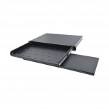 LinkedPRO Charola para Teclado y Mouse en Rack 19'' Abatible, 1U, Negro