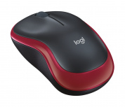 Mouse Logitech Óptico M185, Inalámbrico, 1000DPI, Rojo/Negro - Imagen adicional 3