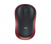 Mouse Logitech Óptico M185, Inalámbrico, 1000DPI, Rojo/Negro - Imagen adicional 2