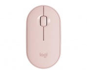 Mouse Logitech Óptico Pebble M350, Inalámbrico, Bluetooth, 1000DPI, Rosa