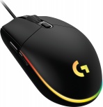 Mouse Gamer Ergonómico Logitech G203 LightSync, Alámbrico, Óptico, 8.000DPI, USB-A, Negro - Imagen adicional 2