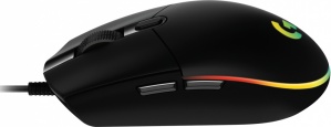 Mouse Gamer Ergonómico Logitech G203 LightSync, Alámbrico, Óptico, 8.000DPI, USB-A, Negro - Imagen adicional 3
