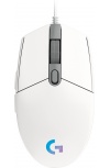 Mouse Gamer Logitech Óptico G203 LightSync, Alámbrico, USB, 8000DPI, Blanco - Imagen adicional 1