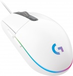 Mouse Gamer Logitech Óptico G203 LightSync, Alámbrico, USB, 8000DPI, Blanco - Imagen adicional 2