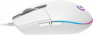 Mouse Gamer Logitech Óptico G203 LightSync, Alámbrico, USB, 8000DPI, Blanco - Imagen adicional 3
