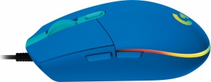 Mouse Gamer Logitech Óptico G203 LightSync, Alámbrico, USB, 8000DPI, Azul - Imagen adicional 3
