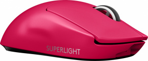 Mouse Gamer Logitech Óptico Pro X Superlight, Inalámbrico, Lightspeed, USB A, 25.400DPI, Rosa