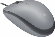 Mouse Logitech Óptico M110 Silent, Alámbrico, USB A, 1000DPI, Gris - Imagen adicional 1