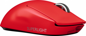 Mouse Gamer Logitech Óptico Pro X Superlight, Inalámbrico, Lightspeed, USB A, 25.600DPI, Rojo