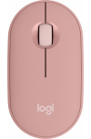 Mouse Logitech Óptico Pebble 2 M350s, Inalámbrico, RF + Bluetooth, 4000DPI, Rosa