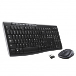 Kit de Teclado y Mouse Logitech MK270, Inalámbrico, USB, Negro (Español)