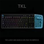 Logitech Teclado Gamer G Pro RGB, Mecánico, Switch GX Blue, Alámbrico, Negro (Inglés) - Imagen adicional 4