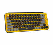 Teclado Logitech Pop Keys, Teclado Mecánico, Inalámbrico, Negro/Gris/Amarillo (Español) - Imagen adicional 2