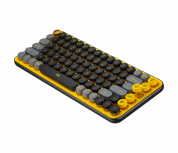 Teclado Logitech Pop Keys, Teclado Mecánico, Inalámbrico, Negro/Gris/Amarillo (Español) - Imagen adicional 1