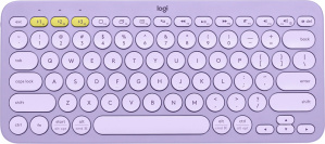 Teclado Logitech K380, Inalámbrico, Bluetooth, Lavanda (Español)