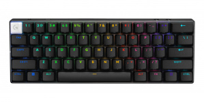 Teclado Gamer Logitech PRO X 60 LED RGB 60%, Teclado Mecánico, Logitech GX Brown, Inalámbrico, USB/RF Inalámbrico/Bluetooth, Negro, Inglés