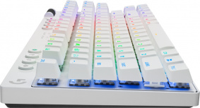 Teclado Gamer Logitech PRO X TKL LED RGB TKL, Teclado Mecánico, Logitech Tactile, Inalámbrico, USB/RF Inalámbrico/Bluetooth, Blanco, Inglés - Imagen adicional 2
