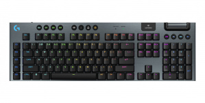 Teclado Gamer Logitech G915 X Lightspeed LED, Teclado Mecánico, Logitech GL Tactile, Inalámbrico, USB/RF Inalámbrico/Bluetooth, Negro, Inglés