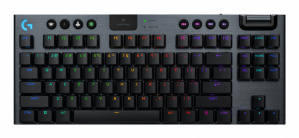 Teclado Gamer Logitech G915 X LED TKL, Teclado Mecánico, Logitech GL Tactile, Inalámbrico, USB/RF Inalámbrico/Bluetooth, Negro, Inglés