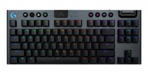 Teclado Gamer Logitech G915 X Lightspeed LED TKL, Teclado Mecánico, Logitech GL Tactile, Inalámbrico, USB/RF Inalámbrico/Bluetooth, Negro, Inglés