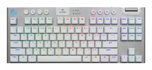 Teclado Gamer Logitech G915 X LightSpeed LED TKL, Teclado Mecánico, Logitech GL Tactile, Inalámbrico, USB/RF Inalámbrico/Bluetooth, Blanco, Inglés 