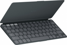 Teclado Logitech Keys To Go 2 75%, Inalámbrico, Bluetooth, Gris, Inglés 