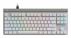 Teclado Gamer Logitech G515 LED RGB TKL, Teclado Mecánico, Logitech Tactile, Alámbrico, USB, Blanco, Inglés 