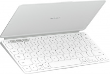 Logitech Funda con Teclado de Poliuretano para Tablet Universal 10.4", Blanco