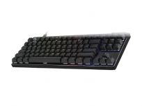 Teclado Gamer Logitech PRO X TKL RAPID LED RGB TKL, Alámbrico, USB, Negro, Inglés