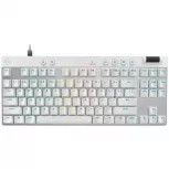 Teclado Gamer Logitech PRO X TKL RAPID LED RGB TKL, Teclado Mecánico, Magnéticos Analógicos, Alámbrico, USB/Bluetooth, Blanco, Inglés