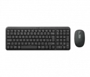 Kit de Teclado y Mouse Logitech MK250 Compact, Inalámbrico, Bluetooth, Gris, Español