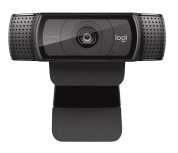 Logitech Webcam HD Pro C920 con Micrófono, Full HD, 1920 x 1080 Pixeles, USB 2.0, Negro