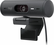 Logitech Webcam Brio 500 con Micrófono, 4MP, 1920 x 1080 Píxeles, USB-C, Negro