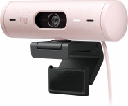 Logitech Webcam Brio 500 con Micrófono, 4MP, 1920 x 1080 Píxeles, USB-C, Rosa
