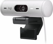Logitech Webcam Brio 500 con Micrófono, 4MP, 1920 x 1080 Píxeles, USB-C, Blanco