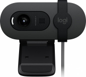 Logitech Webcam Brio 100, 2M, 1920 x 1080 Pixeles, USB-A, Grafito