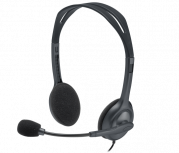 Logitech Audífonos con Micrófono H111, Alámbrico, 3.5mm, Negro