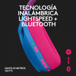 Logitech Audífonos Gamer G435 para PC/PS4/PS5, Inalámbrico, USB-A, Azul/Rosa - Imagen adicional 7