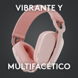 Logitech Audífonos con Micrófono Zone Vibe 100, Bluetooth, Inalámbrico, Rosa - Imagen adicional 6