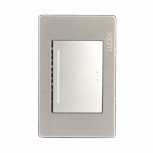 Lucek Placa con Apagador para Escalera BP01/3-M/P, 1 Interruptor, 250V, 16A, Plata