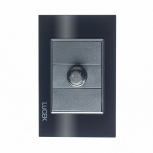 Lucek Placa Plana con Dimmer BP04-CNN, 250V, 15A, Negro