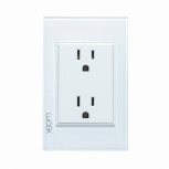 Lucek Tomacorriente BP06-KB, 2 Enchufes, 250V, 15A, Blanco